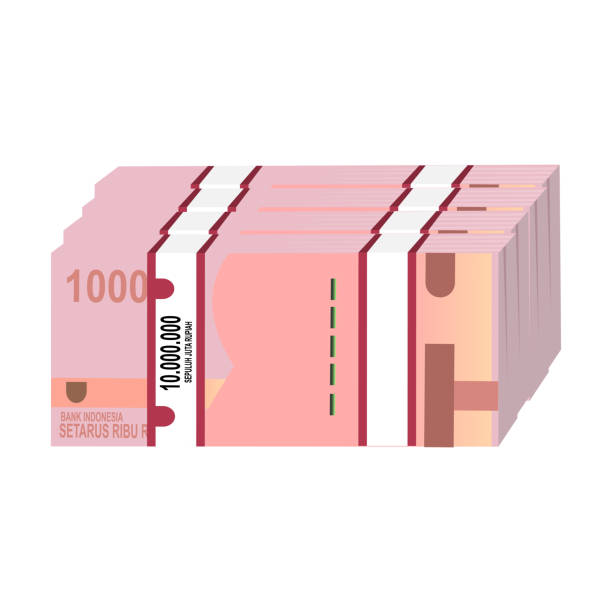 desain logo mata uang bitcoin, rupiah, dolar, investasi jangka panjang, ilustrasi vektor - rupiah ilustrasi stok