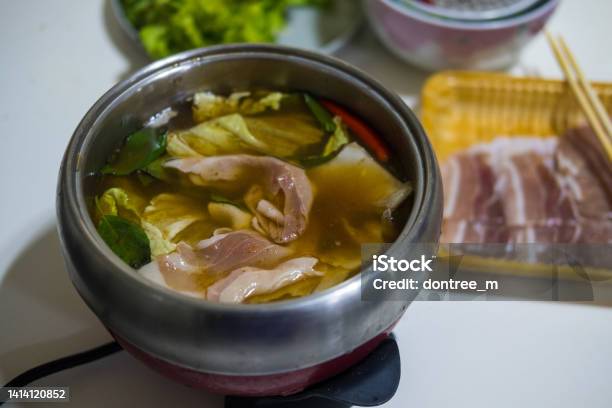 Thai Hot Pot Recipe Thai Called Jimjum Stock Photo - Download Image Now - Adulation, Arts Culture and Entertainment, Asia