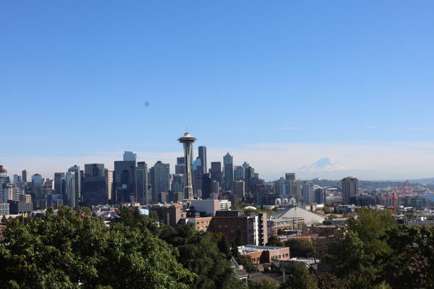 istock Downtown Seattle and space needle from Kerry park 1414123108