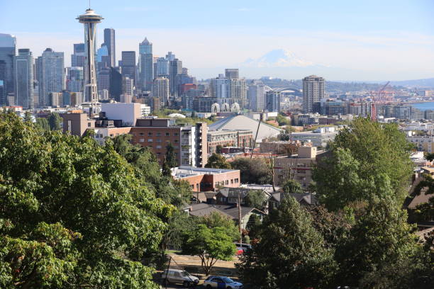istock Downtown Seattle and space needle from Kerry park 1414123126