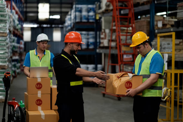 istock Damaged goods caused by moving in the warehouse 1414126909