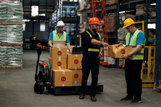istock Damaged goods caused by moving in the warehouse 1414126911
