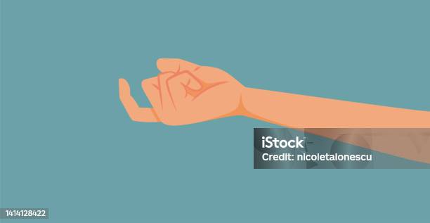 Beckoning Hand Icon Hand Making Beckoning Sign Vector Cartoon Illustration Stock ...