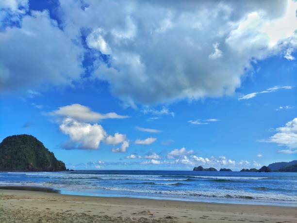 istock Indonesian South Beach at Sunset Time 1414130714