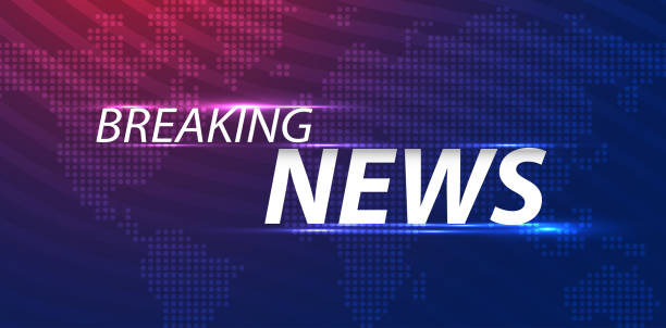 istock Breaking news background business or technology template. breaking news text on dark blue with earth and world map background, TV news show broadcast. vector design 1414135831