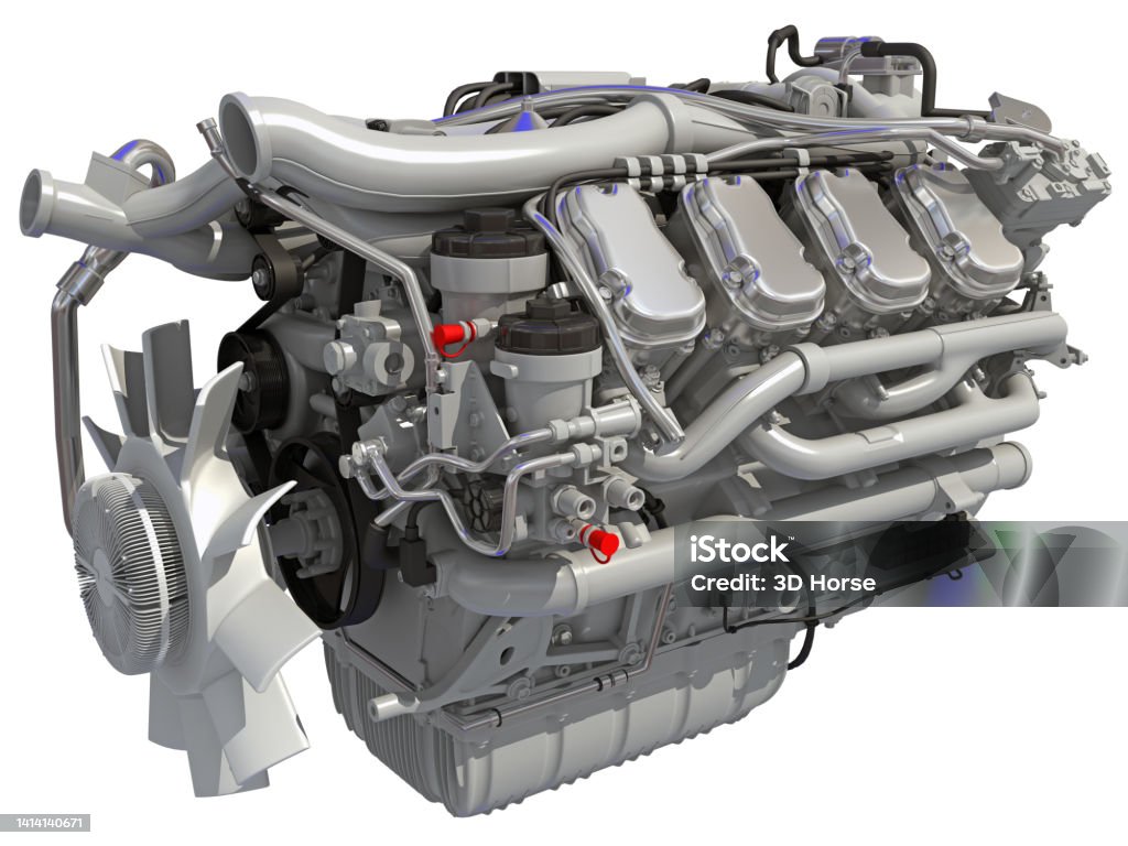 Bus Engine Image Free Diesel Engine For Trucks And Buses 3d Rendering Stock Photo - Download ...