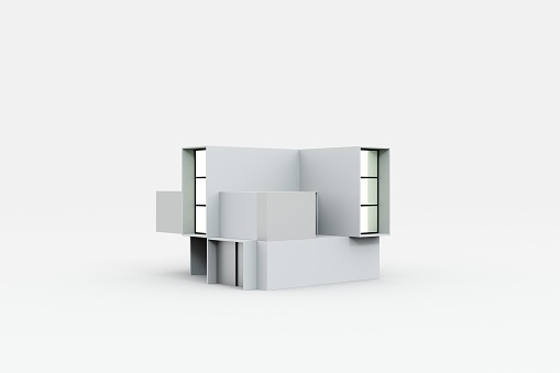 House, Three Dimensional, Architectural Model, Cut Out