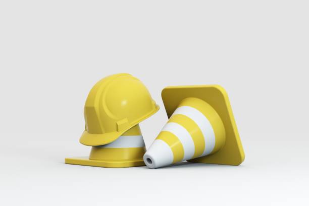 Industrial helmets and project materials