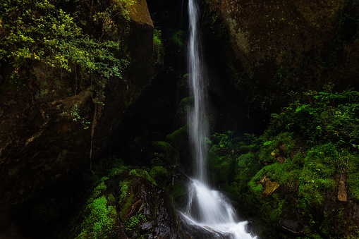 Sajla waterfall in the Himalayan mountains, Himachal Pradesh