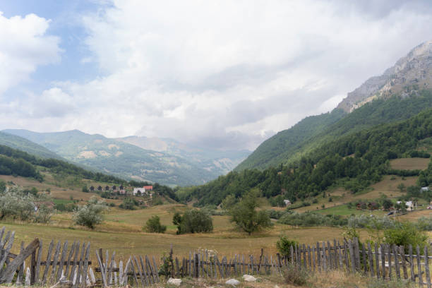 Albania north, Lepushe. stock photo
