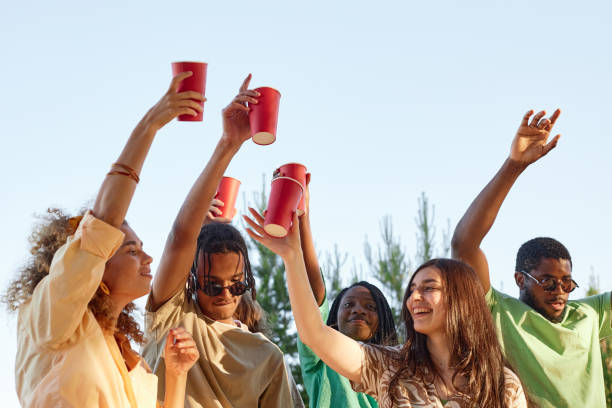 istock Friends Dancing at Outdoor Party 1414155646