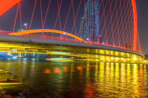 istock Illuminated Haihe river scenery,Tianjin,China 1414165061