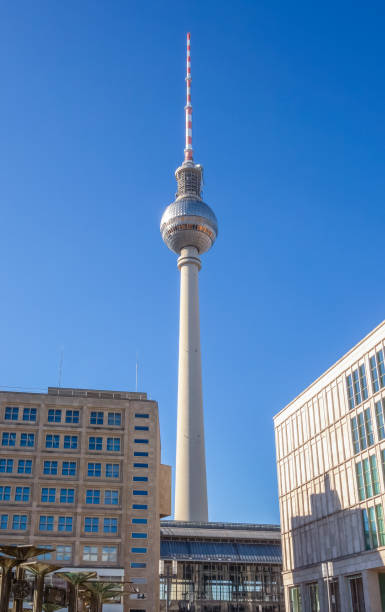 berlin in germany - berlin radio tower imagens e fotografias de stock