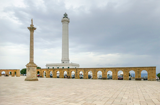 Capo Santa Maria di Leuca Lighthouse in Apulia, Italy