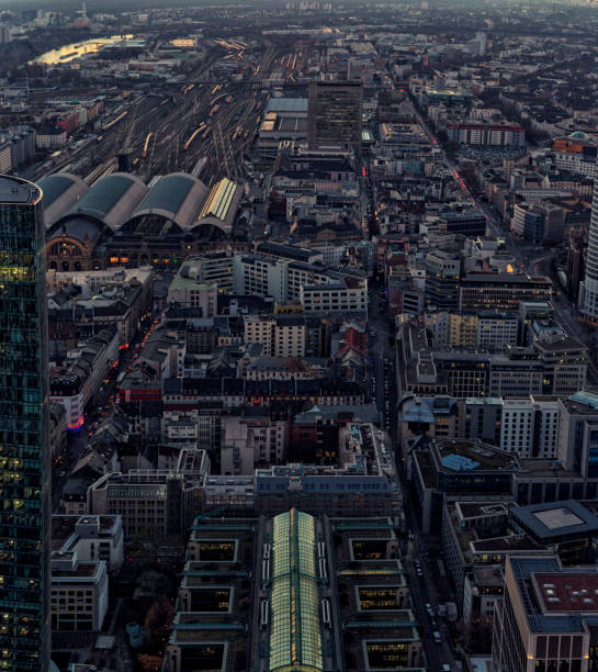 istock Outstanding view of the Frankfurt skyline 1414169384
