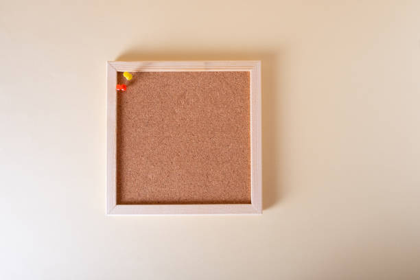 istock Cork square note board, for business in a wooden frame 1414176294