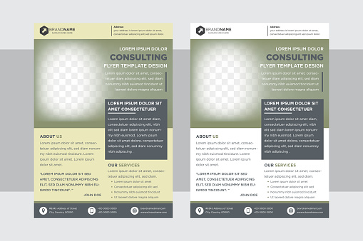 Set of pastel gradeint color of vector Business or consulting flyer Magazine Cover & Poster Template. the rectangle shape of space for the photo and text