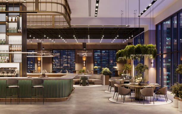 istock 3d rendering of a luxury bar and restaurant 1414191497
