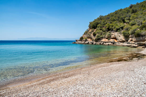 istock Rocky shore of sea bay 1414192606