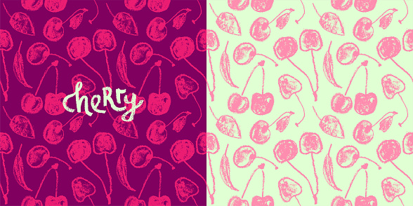 Color Cherry Banner Template Vector Cherry Background Vector Cherry ...