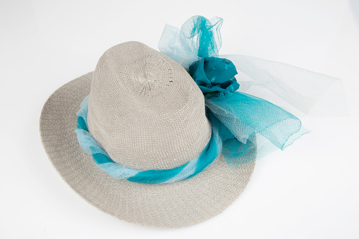 Straw hat isolated on white background