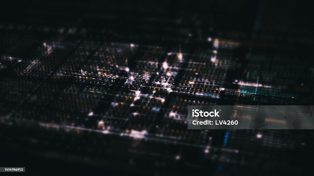 Advance Data Matrix Cyber Environment Display Stock Illustration ...