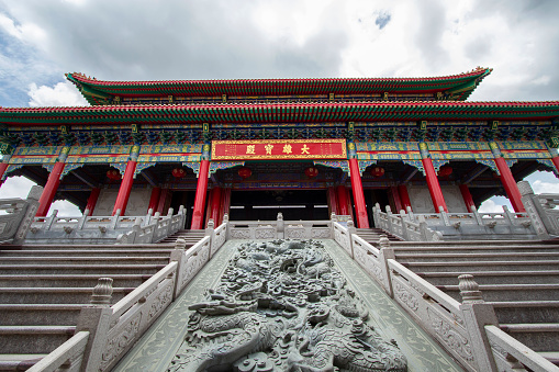 Wat Leng Nei Yi 2 has the beautiful architecture of a Chinese temple and is an important religious attraction at Bang Bua Thong in Nonthaburi Province in Thailand.