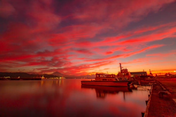 beautiful skyscape with morning color.