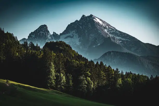 The Mountain Watzmann in the Berchtesgadener Land