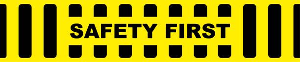 safety first sign. vector icon safety first sign. vector icon safety first stock illustrations