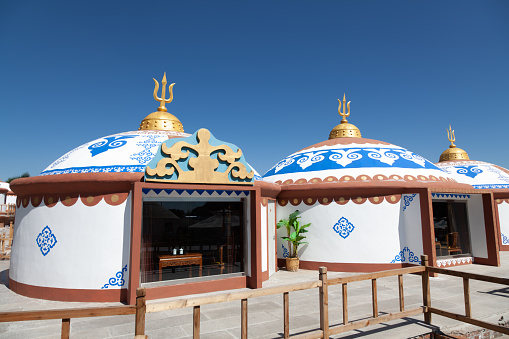 Residential yurts in Inner Mongolia