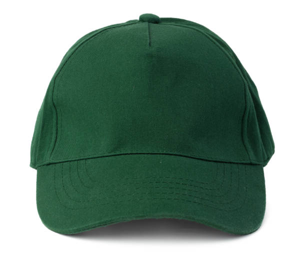 istock Green Baseball cap isolated on white background 1414228407