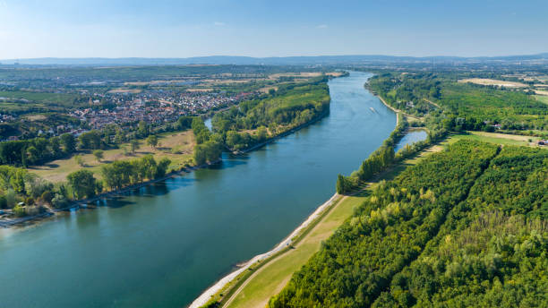 istock Rhine river - aerial view 1414231110