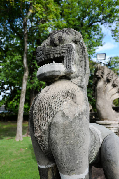 istock A sandstone lion statue at Phimai Historical Park, Thailand 1414240711