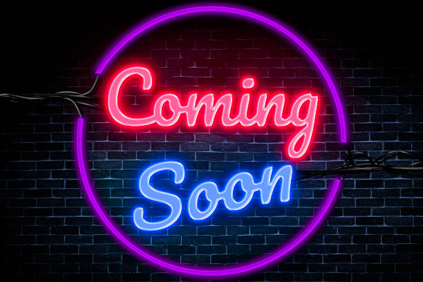 istock Coming Soon neon banner, light signboard. 1414241002