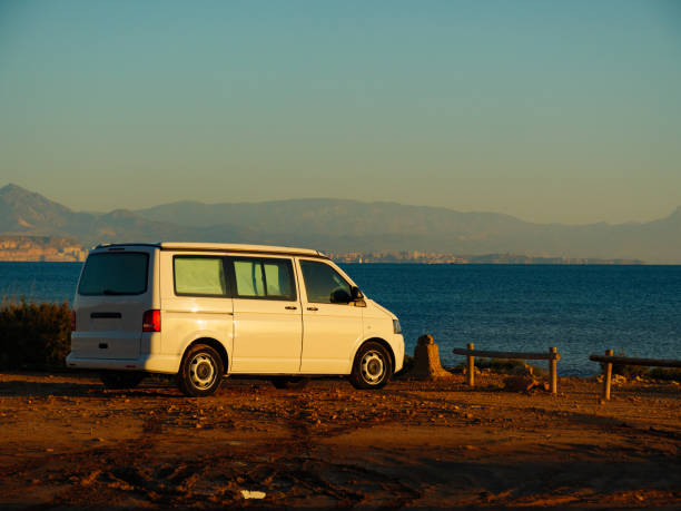 istock Camper van on sea coast in Spain 1414241320