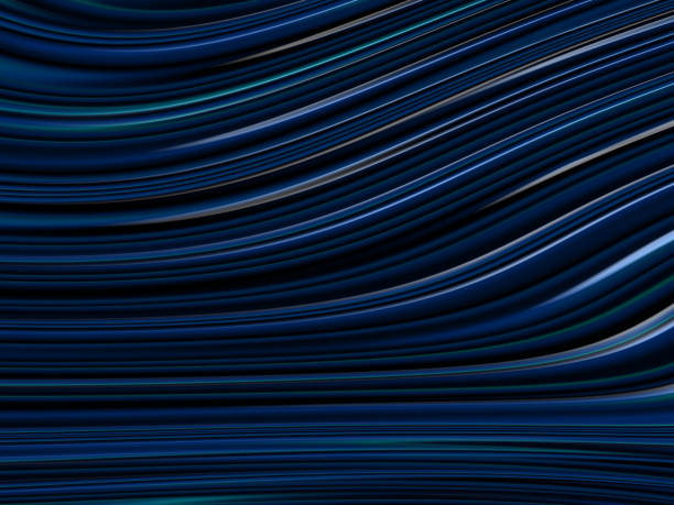 navy wave pattern abstrait mer deep dark blue teal black ombre light background long exposure wavy technology texture fiber optic light trail futuristic concept connect speed concept modern sparse fractal fine art - fiber optic technology abstract green photos et images de collection