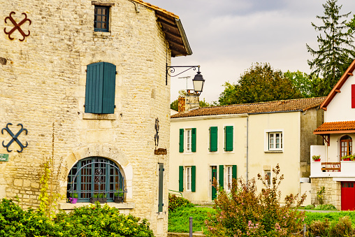 Coulon small town in France, Deux Sevres, New Aquitaine region.