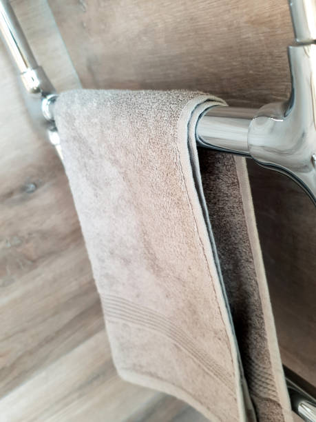 istock Towel hanging on a towel warmer 1414243313