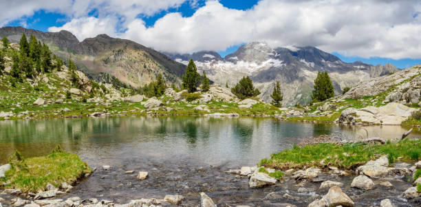istock Perramo lake and Perdiguero peak at baclground in Benasque Valley, Spain 1414244052