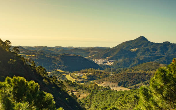istock Spanish green andalusian mountains view. 1414244884