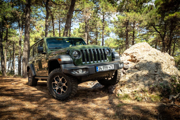 rubicon jeep wrangler - jeep wrangler стоковые фото и изображения