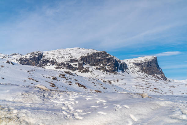 store nup in the haukelifjell mountains - telemark skiing imagens e fotografias de stock