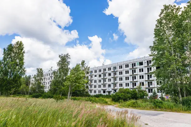 Photo of Abandoned secret Soviet Union military ghost town Irbene in Latvia