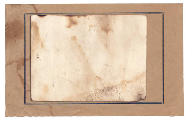 istock Old vintage rough paper with scratches and stains texture isolated 1414263323