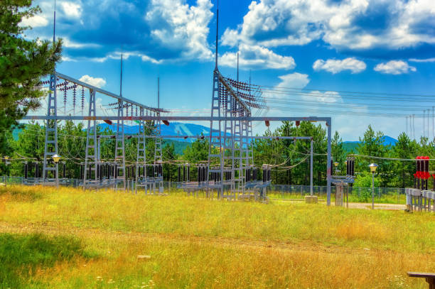 Zlatibor, Serbia, June 30 2022: Electric power supply unit at Zlatibor, Serbia.