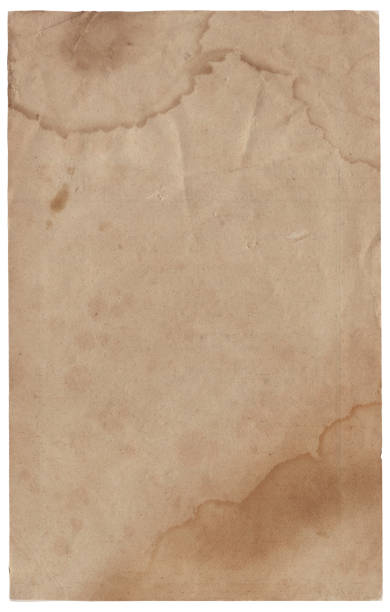 istock Old vintage rough paper with scratches and stains texture isolated 1414266045