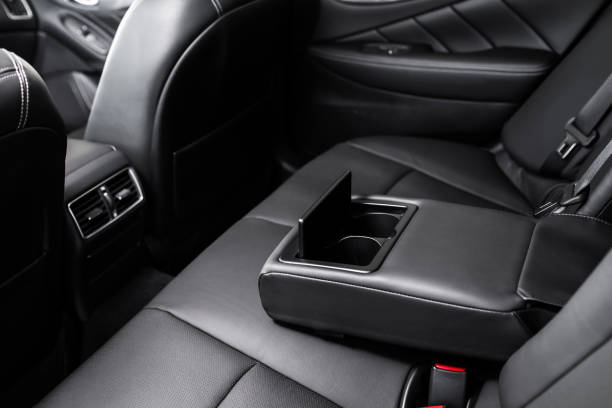 istock details of stylish car interior, leather interior 1414266068