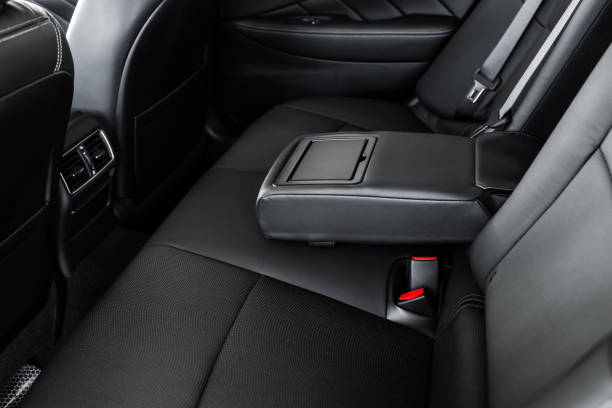 istock details of stylish car interior, leather interior 1414266071