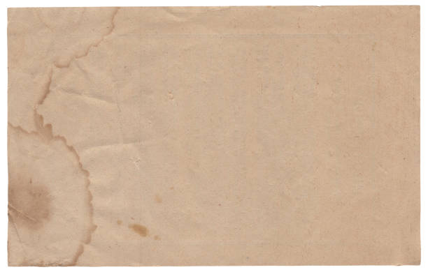 istock Old vintage rough paper with scratches and stains texture isolated 1414267280